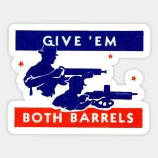 WWII Both Barrels Sticker